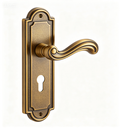 Neoclassical Backplate with Matching Neoclassical Knob, Antique Brass